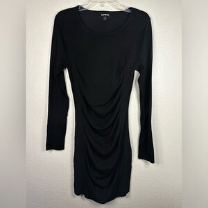 Express - Long Sleeve Ruffled Dress
